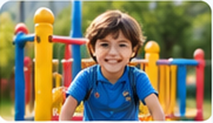 Active child outdoors