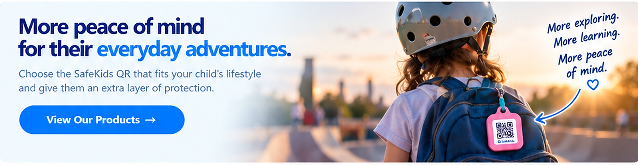 Parent and child enjoying an everyday adventure with SafeKids