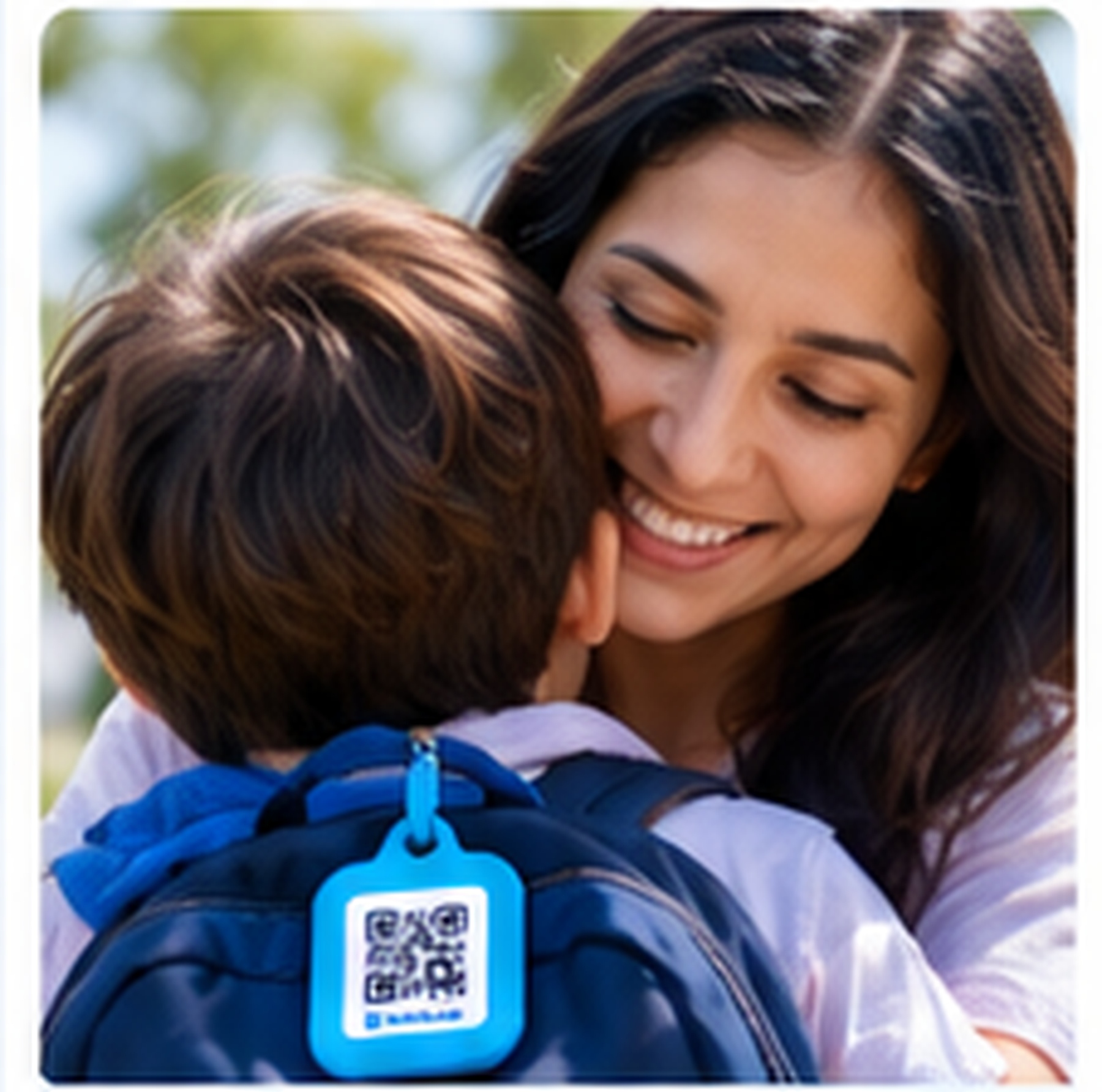 Parent and child reconnecting after a SafeKids alert